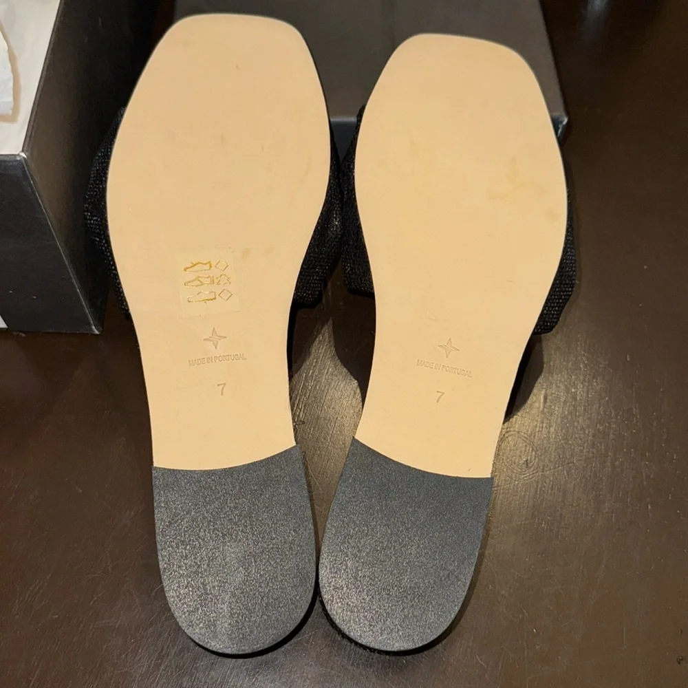 Black Raffia Brit Sandals TUCKERNUCK SHOES